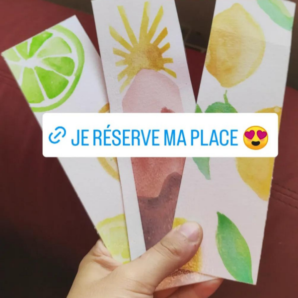 marque page aquarelle scapy