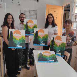 atelier peinture acrylique sur toile Strasbourg Scapy art